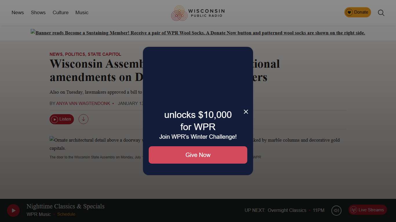 Wisconsin Assembly advances constitutional amendments on DEI, public health orders - WPR