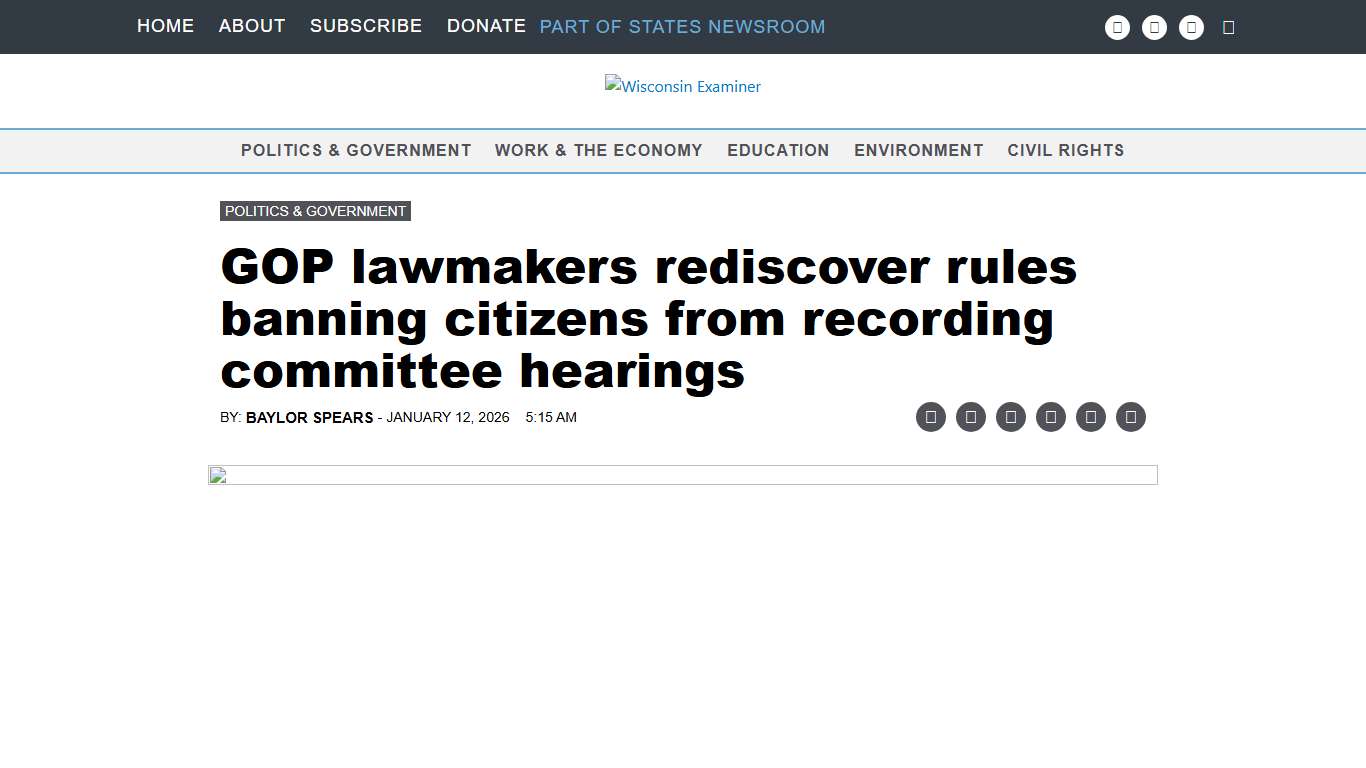 GOP lawmakers rediscover rules banning citizens from recording committee hearings • Wisconsin Examiner
